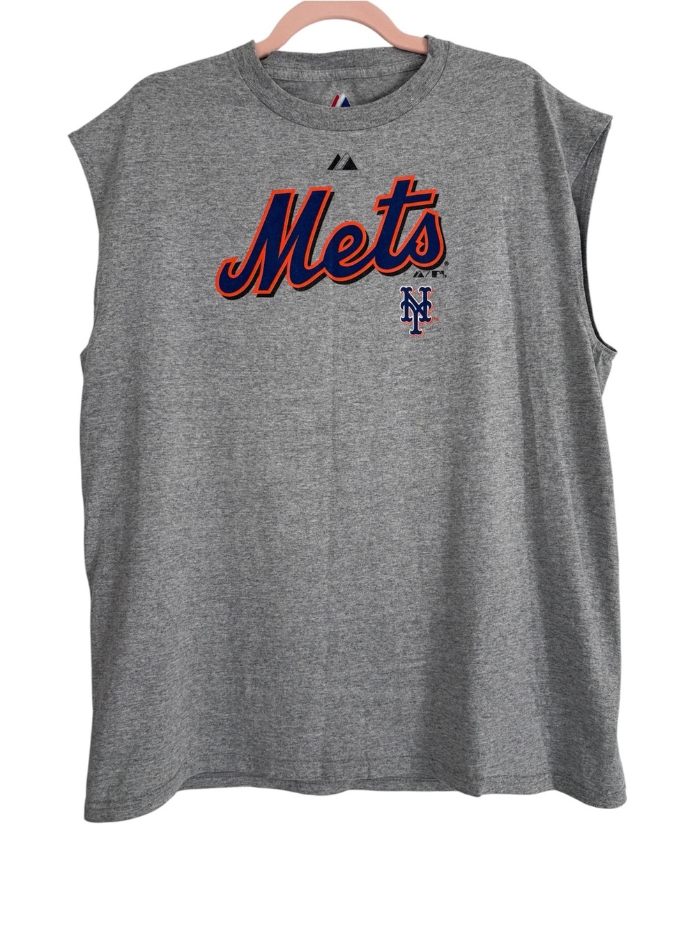 Majestic New York Mets Men’s Gray Sleeveless Tee